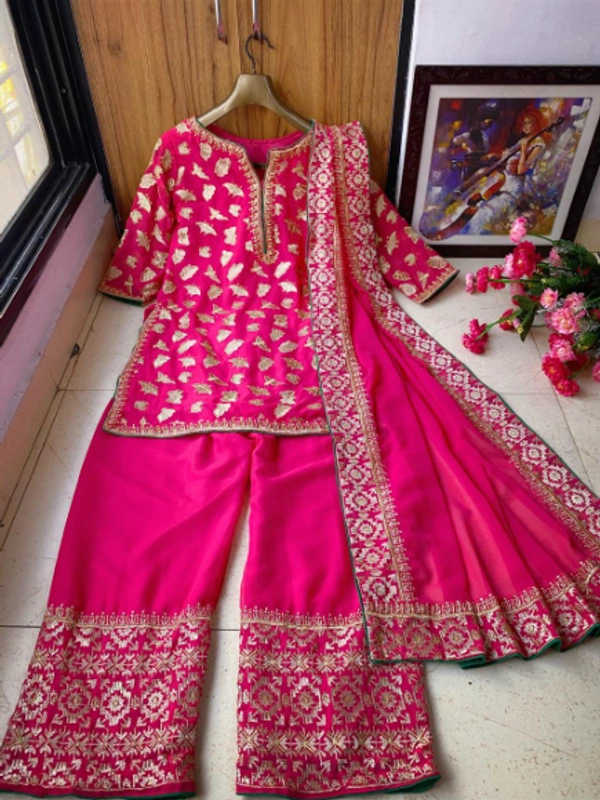  NEW KURTI-PLAZZO SET